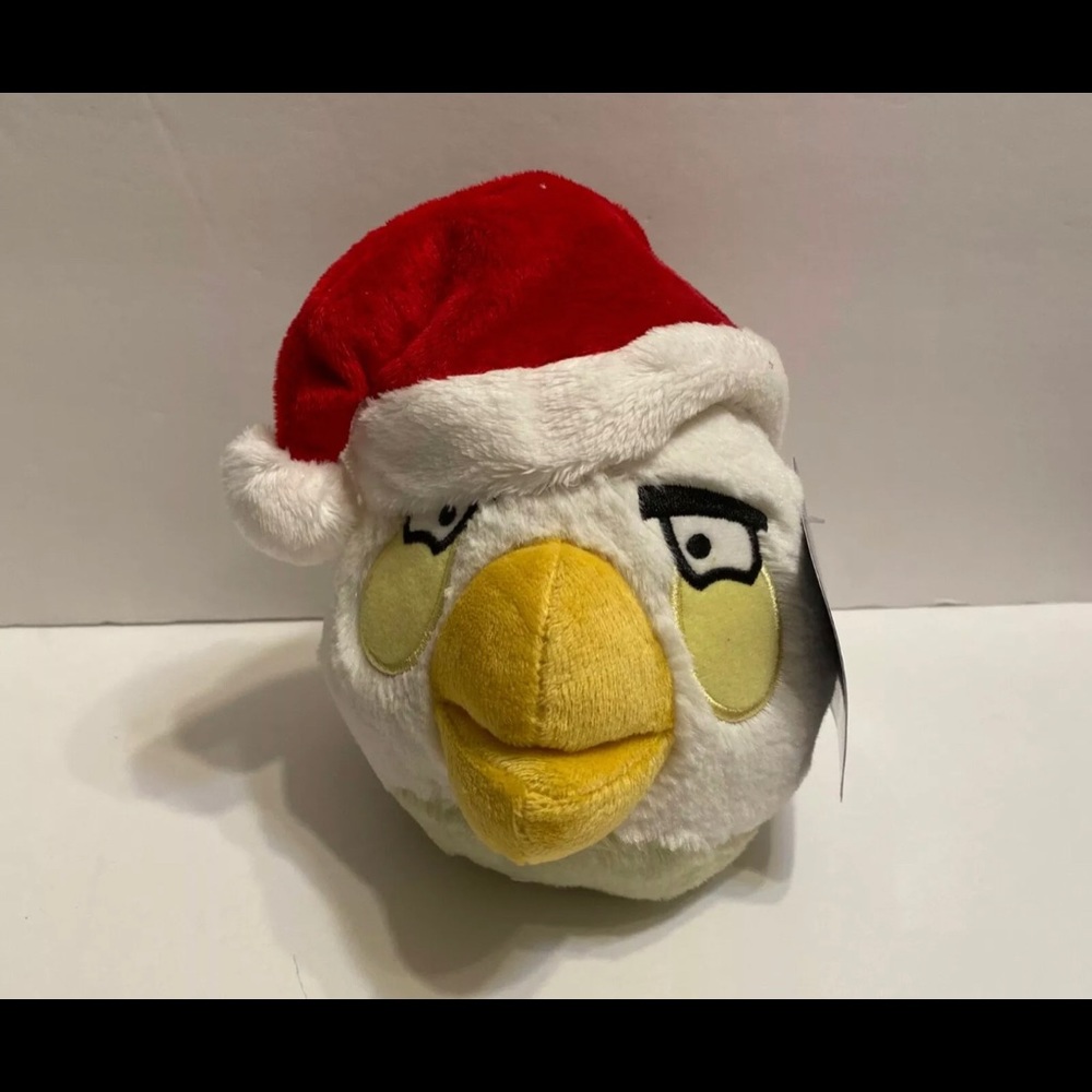 Angry Birds Christmas White bird Plush santa hat